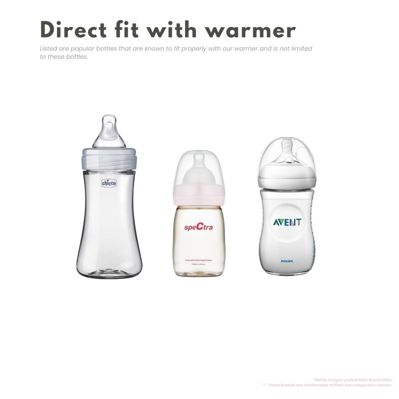 Baby's Brew The Baby’s Brew 3.0 Portable Bottle Warmer Adapter Set, Breastmilk, Formula & Water Warmer, Smart Sensor Technology, Leak-Proof, Travel-Friendly, BPA-Free, | Single Warmer with 4 Adapters - Image 4
